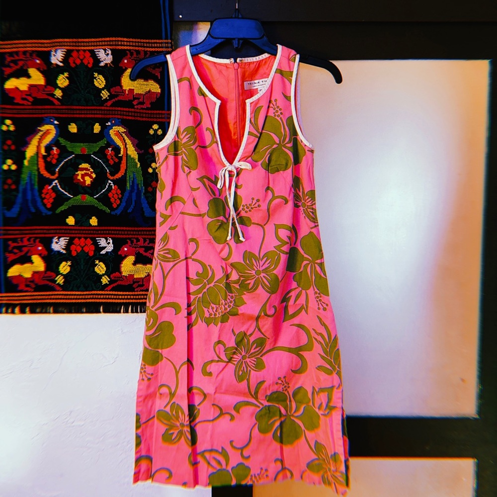 Trina Turk Pink Tropical Dress